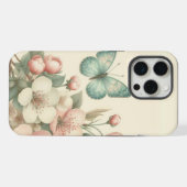 gestyled floral/spring vlinder iPhone hoesje (Achterkant horizontaal)