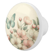 gestyled floral/spring vlinder keramische knop (Rechts)