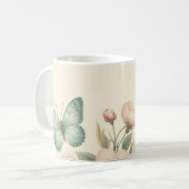 gestyled floral/spring vlinder koffiemok (Voorkant links)