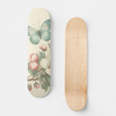 gestyled floral/spring vlinder persoonlijk skateboard (Voorkant)