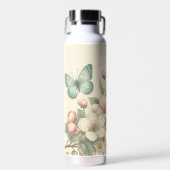 gestyled floral/spring vlinder waterfles (Voorkant)
