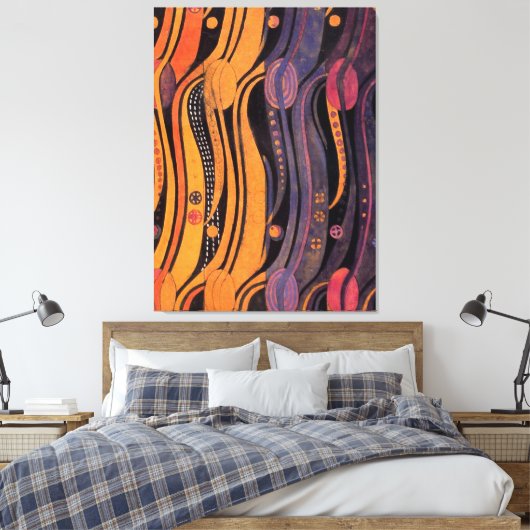 gestyleerde Tulpen Canvas Afdruk (Insitu (Slaapkamer))