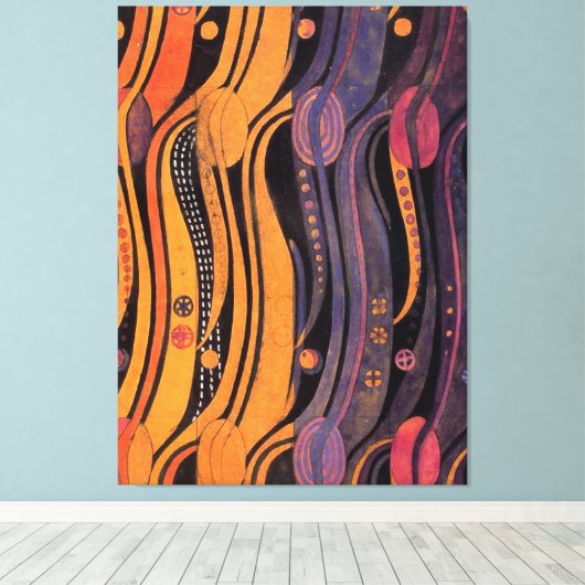  gestyleerde Tulpen Canvas Afdruk (Insitu (Houten vloer))