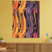  gestyleerde Tulpen Canvas Afdruk (Insitu (Woonkamer))