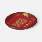 Gestyliseerd palanquin Chinees rattenjaar 2020 PPP Papieren Bordje (Gekanteld)