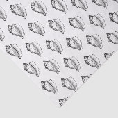  gestyliseerd vat Shell Black Tissuepapier (Detail)