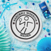 GESTYLISEERDE HANDBALL PLAYER PAPIEREN BORDJE (Feest)