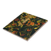 Gestyliseerde Oranje boomgaard maakt Sinaasappels Tegeltje (Zijkant)