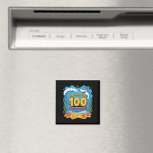Gesurft door 100 dagen school leuke haai magneet (Insitu (Vaatwasser))
