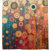 gesuspendeerd goud douchegordijn (Voorkant)