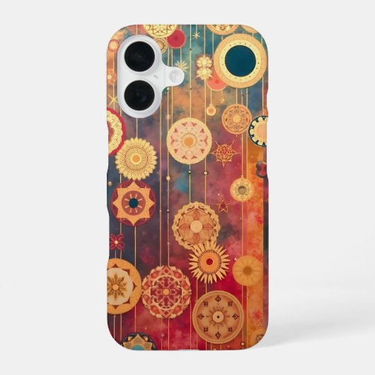 gesuspendeerd goud iPhone 16 hoesje (Achterkant)