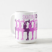 Gesynchroniseerde groep voor schaatsen van DAD-fig Koffiemok (Voorkant links)