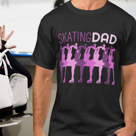 Gesynchroniseerde groep voor schaatsen van DAD-fig T-shirt