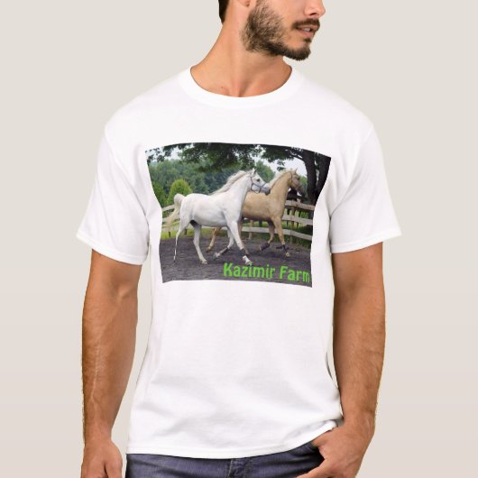 Gesynchroniseerde paarden t-shirt (Voorkant)
