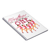 Gesynchroniseerde Skating Samen zijn we één Notitieboek (Rechterzijde)