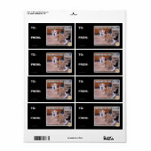 Gesynchroniseerde spasaanval etiket (Full Sheet)