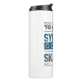 Gesynchroniseerde tekencoach thermosbeker (Gedraaid links)