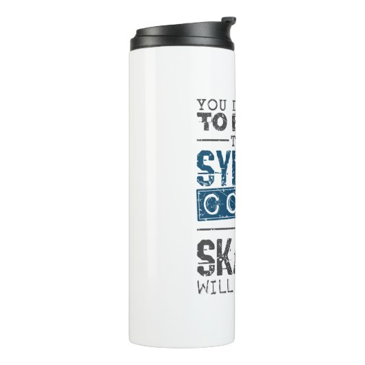 Gesynchroniseerde tekencoach thermosbeker (Gedraaid links)