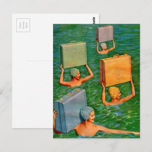 gesynchroniseerde zee briefkaart (Voorkant / Achterkant)