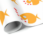 Gesynchroniseerde Zwemmen Schattigee Cartoon Goldf Cadeaupapier (Rol Hoek)