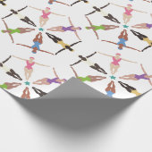 Gesynchroniseerde zwemmers cadeaupapier (Hoek)