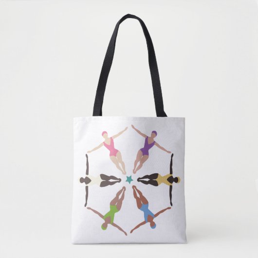 Gesynchroniseerde zwemmers tote bag (Voorkant)