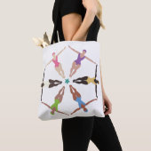 Gesynchroniseerde zwemmers tote bag (Dichtbij)