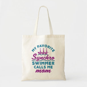 Gesynchroniseerde Zwemmoeder Favoriete Synchro Zwe Tote Bag