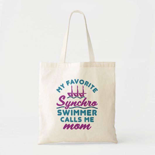 Gesynchroniseerde Zwemmoeder Favoriete Synchro Zwe Tote Bag (Voorkant)