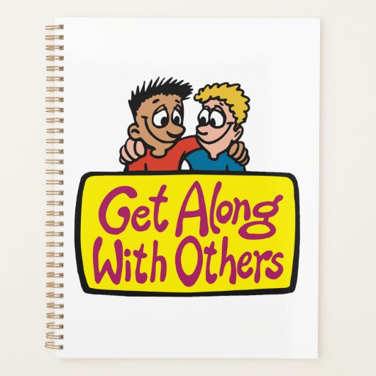 Get Along With Others Friends Kindness and Unity Planner (Voorkant)