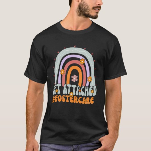 Get Attached Foster Care Groovy Foster Mam Pa Ado T-shirt (Voorkant)
