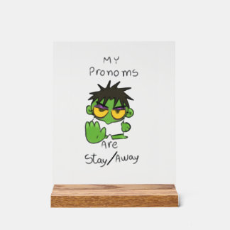 Get Away, i am working mood Acryl Bord