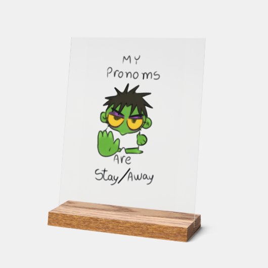 Get Away, i am working mood Acryl Bord (Hoek)