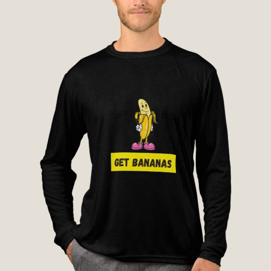 Get Bananas! Tri-Blend Shirt (Voorkant volledig)