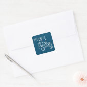 Get Cosy met een Mystery (wit) Vierkante Sticker (Envelop)