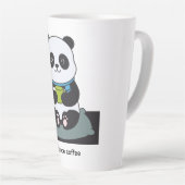 Get cozy while politely ignoring unwanted opinions latte mok (Rechterhoek)