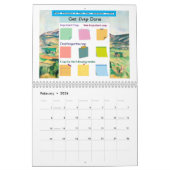Get Crap Done beroemd schilderij Kleurrijke Sticky Kalender (Feb 2026)