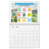 Get Crap Done beroemd schilderij Kleurrijke Sticky Kalender (Mar 2027)