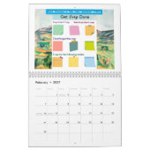 Get Crap Done beroemd schilderij Kleurrijke Sticky Kalender (Feb 2027)