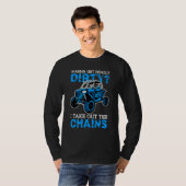 Get Dirty Get Chains Funny UTV SxS Side by Side SS T-shirt (Voorkant volledig)