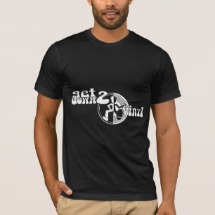 Get down 2 vinyl funky clubbing mono t-shirt