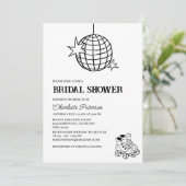 Get Down & Boogie bij een Disco Theme Vrijgezellen Kaart (Staand voorkant)