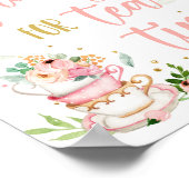 Get Fancy For Tea Time Baby Brewing Baby Shower Poster (Hoek)
