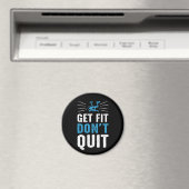 Get Fit Niet stoppen Spin Gym Motivatie - Blauw Magneet (Insitu (Vaatwasser))