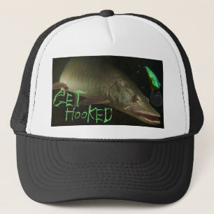 Get Hooked Muskie Trucker Pet