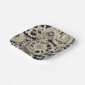 Get in Gear Robot Verjaardagsfeestje - Gears Papieren Bordje (Gebogen)