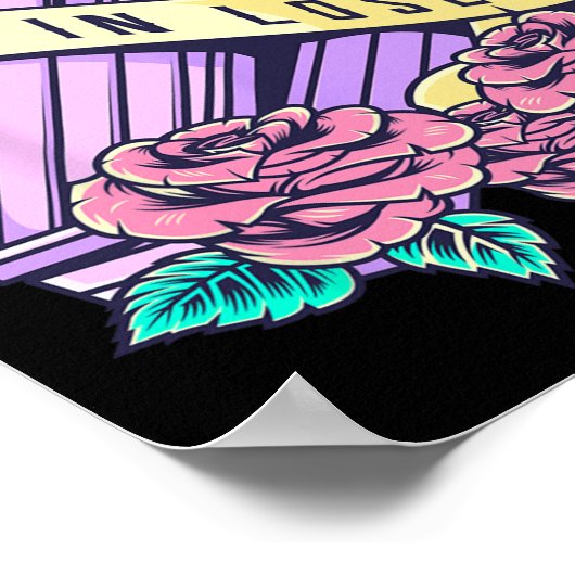 Get In Loser Coffin Pastel Goth Kawaii Halloween A Poster (Hoek)