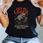Get In Loser – Funny Raccoon Christmas version T-shirt