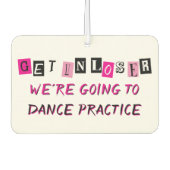 "Get in Loser" gepersonaliseerd Luchtverfrisser (Voorkant)