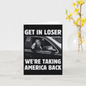 Get in Loser We nemen Amerika terug 2024 Electi Kaart (Gele Bloem)